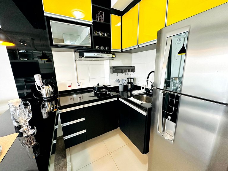 Studio com 32m² a 40m da Av. Dr. Chucri Zaidan