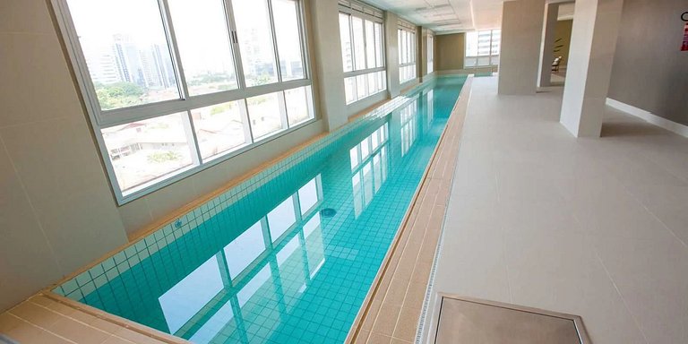 Studio com 32m² a 40m da Av. Dr. Chucri Zaidan