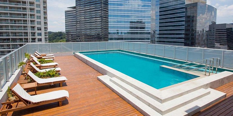 Studio com 32m² a 40m da Av. Dr. Chucri Zaidan